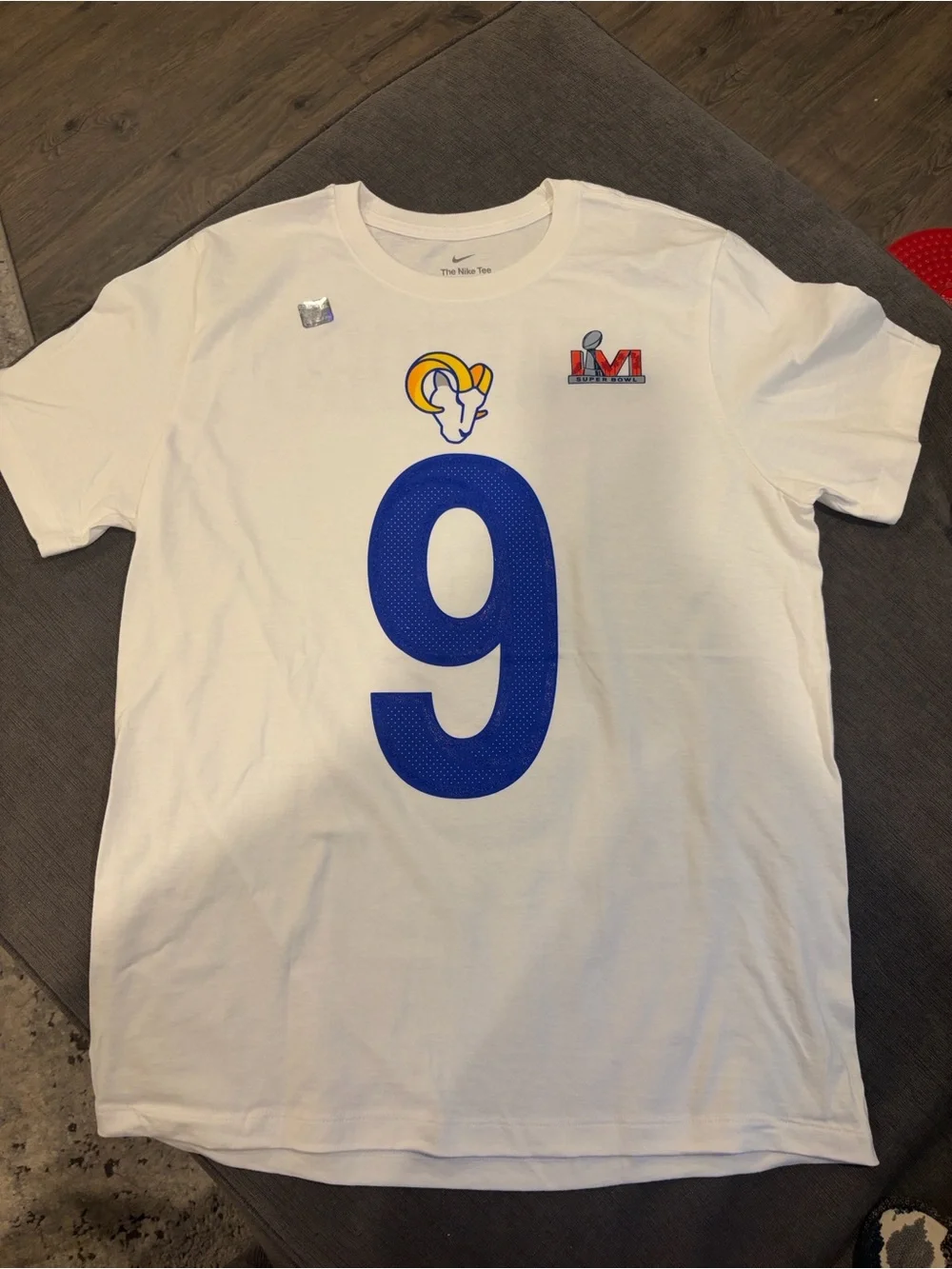 Matthew Stafford Los Angeles Rams Nike Super Bowl LVI T-Shirt - Men’s Large nfl